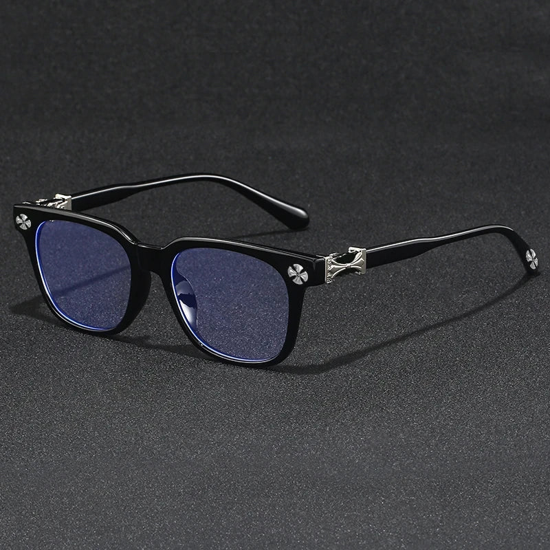 Oversized Rhinestone Blue Light Glasses