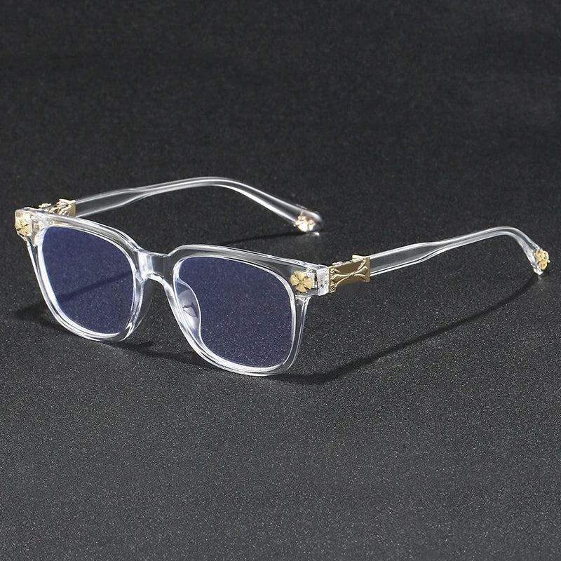 Oversized Rhinestone Blue Light Glasses