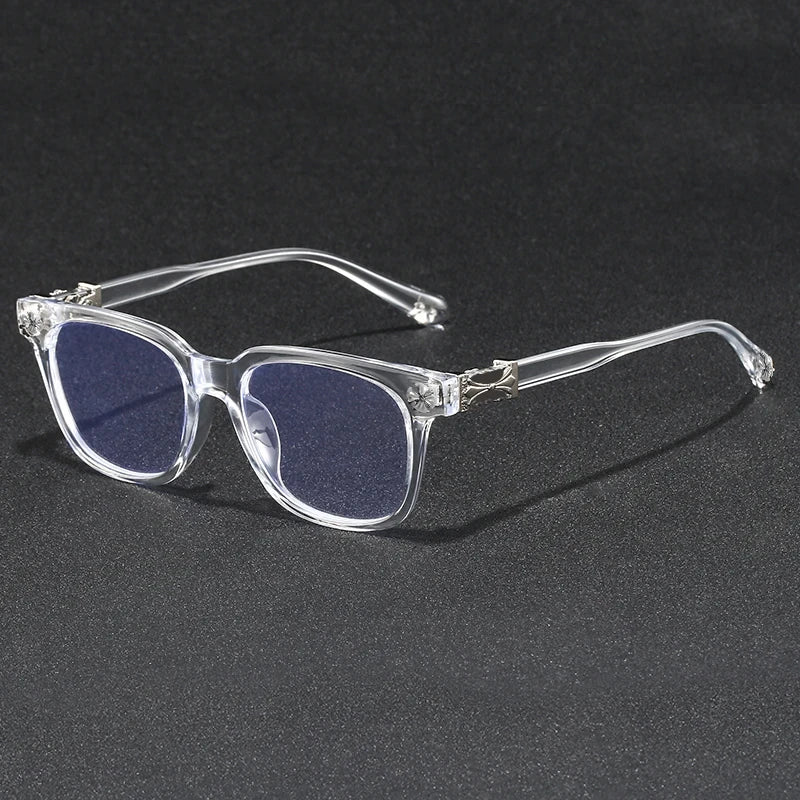 Oversized Rhinestone Blue Light Glasses